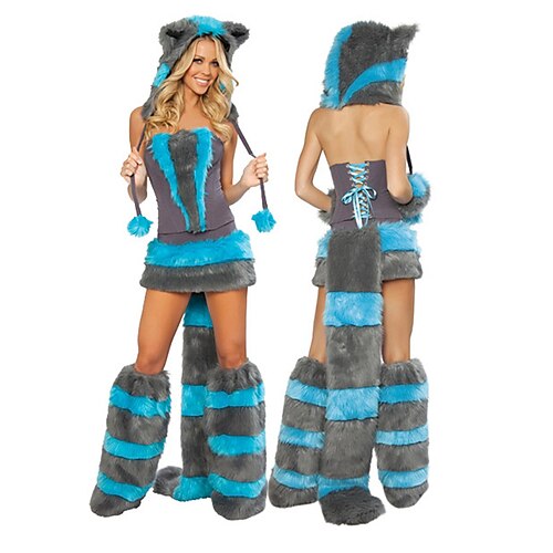 Cat Animal Costume Adults' Women's Cosplay Halloween Halloween Festival / Holiday Polyester Blue Women's Easy Carnival Costumes
Cat Animal Costume Adults' Women's Cosplay Halloween Halloween Festival / Holiday Polyester Blue Women's Easy Carnival Costumes