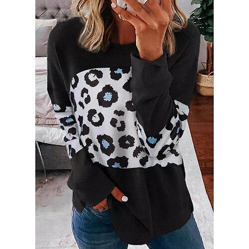 Women's Sweatshirt Pullover Leopard Print Daily Sports 3D Print Active Streetwear Hoodies Sweatshirts Black
Women's Sweatshirt Pullover Leopard Print Daily Sports 3D Print Active Streetwear Hoodies Sweatshirts Black