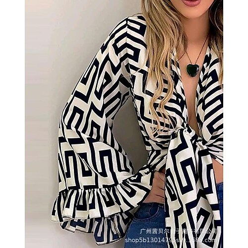Spot 2021 Europe And The United States New Plaid, Back Pattern Waist V-Neck Shirt
Spot 2021 Europe And The United States New Plaid, Back Pattern Waist V-Neck Shirt
