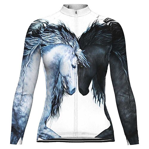 21Grams Women's Cycling Jersey Long Sleeve Bike Top with 3 Rear Pockets Mountain Bike MTB Road Bike Cycling Breathable Quick Dry Moisture Wicking Reflective Strips White Polyester Spandex Sports
21Grams Women's Cycling Jersey Long Sleeve Bike Top with 3 Rear Pockets Mountain Bike MTB Road Bike Cycling Breathable Quick Dry Moisture Wicking Reflective Strips White Polyester Spandex Sports