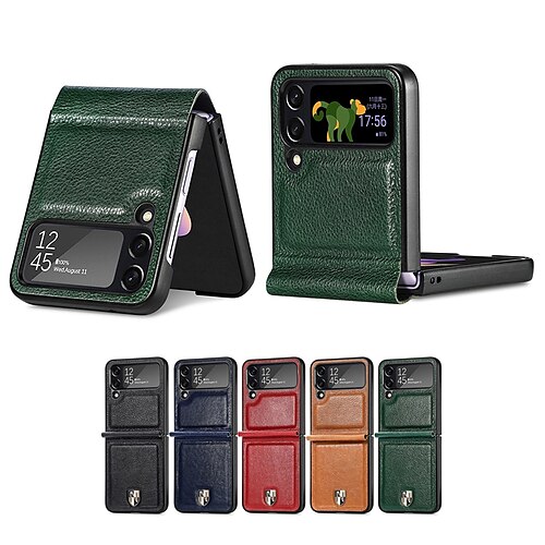 Phone Case For Samsung Galaxy Flip Z Flip 4 Z Flip 3 Portable Magnetic Flip Soft Edges Solid Colored Genuine Leather PC
Phone Case For Samsung Galaxy Flip Z Flip 4 Z Flip 3 Portable Magnetic Flip Soft Edges Solid Colored Genuine Leather PC