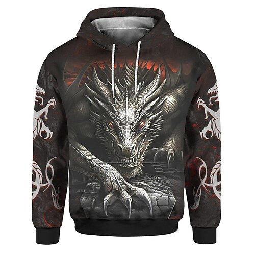 Homme Sweat à capuche Noir Bleu Dorée Rouge Capuche Dragon Imprimés Photos Imprimer du quotidien Des sports 3D effet Vêtement de rue Design Casual Printemps Automne Vêtement Tenue Pulls Capuche
Homme Sweat à capuche Noir Bleu Dorée Rouge Capuche Dragon Imprimés Photos Imprimer du quotidien Des sports 3D effet Vêtement de rue Design Casual Printemps Automne Vêtement Tenue Pulls Capuche
