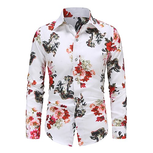 Men's Shirt Graphic Shirt Graphic Classic Collar White Casual Daily Long Sleeve Clothing Apparel Designer Simple
Men's Shirt Graphic Shirt Graphic Classic Collar White Casual Daily Long Sleeve Clothing Apparel Designer Simple