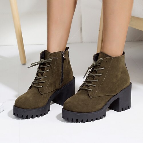 Women's Boots Suede Shoes Booties Ankle Boots Winter Chunky Heel Round Toe Suede Zipper Black Army Green
Women's Boots Suede Shoes Booties Ankle Boots Winter Chunky Heel Round Toe Suede Zipper Black Army Green