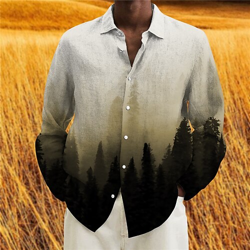 Men's Shirt Tree Scenery Turndown Brown Long Sleeve 3D Print Outdoor Street Button-Down Print Tops Fashion Designer Casual Breathable
Men's Shirt Tree Scenery Turndown Brown Long Sleeve 3D Print Outdoor Street Button-Down Print Tops Fashion Designer Casual Breathable