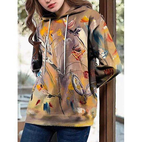 Women's Pullover Hoodie Sweatshirt Pullover Floral Front Pocket Print Daily Sports 3D Print Active Streetwear Clothing Apparel Hoodies Sweatshirts Yellow Red
Women's Pullover Hoodie Sweatshirt Pullover Floral Front Pocket Print Daily Sports 3D Print Active Streetwear Clothing Apparel Hoodies Sweatshirts Yellow Red