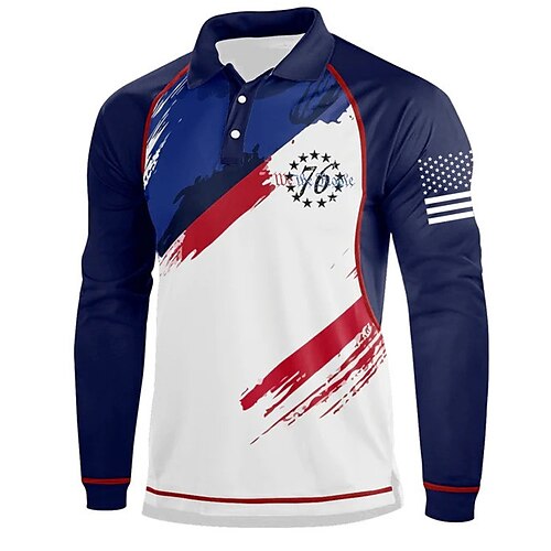 Men's Collar Polo Shirt Golf Shirt National Flag Turndown Navy Blue 3D Print Outdoor Street Long Sleeve Zipper Print Clothing Apparel Fashion Designer Casual Breathable
Men's Collar Polo Shirt Golf Shirt National Flag Turndown Navy Blue 3D Print Outdoor Street Long Sleeve Zipper Print Clothing Apparel Fashion Designer Casual Breathable