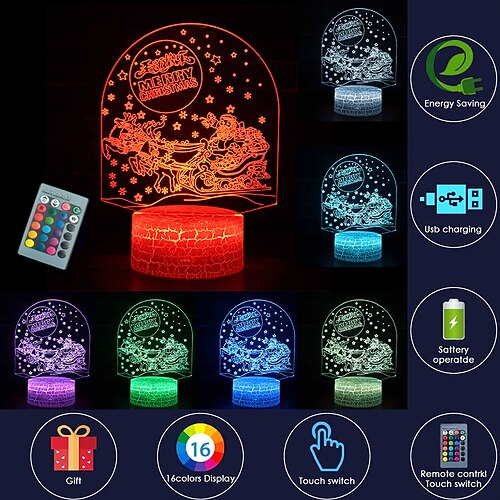 Christmas Gifts Lights for Kids 3D Night Lights with 16 Colors Changing&Remote Control Xmas Girts for Kids Girls Boys (Christmas Tree)
Christmas Gifts Lights for Kids 3D Night Lights with 16 Colors Changing&Remote Control Xmas Girts for Kids Girls Boys (Christmas Tree)