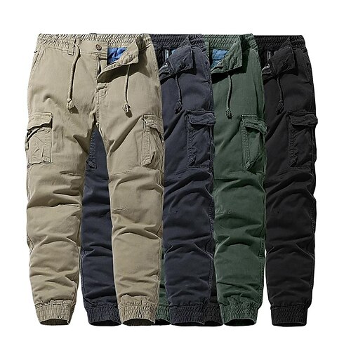 Men's Cargo Pants Trousers Multi Pocket Solid Color Outdoor Full Length Casual Daily Army Green Khaki Micro-elastic
Men's Cargo Pants Trousers Multi Pocket Solid Color Outdoor Full Length Casual Daily Army Green Khaki Micro-elastic