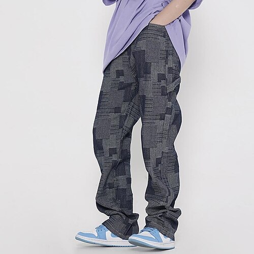Men's Trousers Casual Pants Elastic Waist Straight Leg Print Color Block Comfort Breathable Casual Daily Streetwear Sports Fashion Dark Gray Micro-elastic / Elasticity
Men's Trousers Casual Pants Elastic Waist Straight Leg Print Color Block Comfort Breathable Casual Daily Streetwear Sports Fashion Dark Gray Micro-elastic / Elasticity