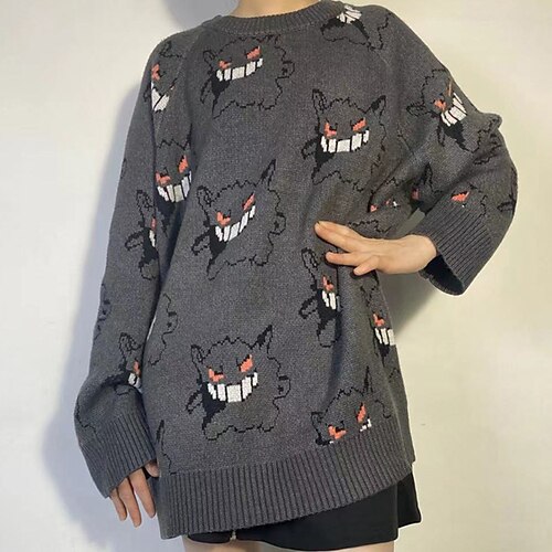 Women's Pullover Sweater jumper Jumper Crochet Knit Knitted Abstract Crew Neck Stylish Casual Outdoor Daily Winter Fall Lavender Dark Gray One-Size / Cotton / Long Sleeve / Cotton / Holiday
Women's Pullover Sweater jumper Jumper Crochet Knit Knitted Abstract Crew Neck Stylish Casual Outdoor Daily Winter Fall Lavender Dark Gray One-Size / Cotton / Long Sleeve / Cotton / Holiday