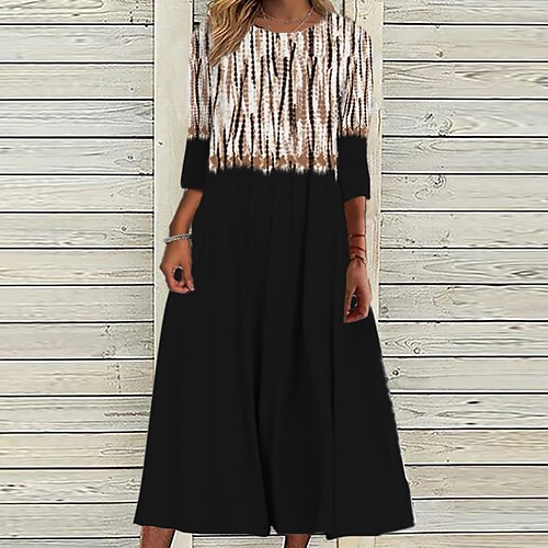 Women's Casual Dress Shift Dress Long Dress Maxi Dress Black 3/4 Length Sleeve Geometric Ruched Winter Fall Autumn 2022 S M L XL XXL 3XL
Women's Casual Dress Shift Dress Long Dress Maxi Dress Black 3/4 Length Sleeve Geometric Ruched Winter Fall Autumn 2022 S M L XL XXL 3XL