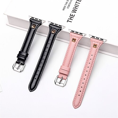 1PC Smart Watch Band Compatible with Apple iWatch Series 8 7 6 5 4 3 2 1 SE Leather Loop for iWatch Smartwatch Strap Wristband Genuine Leather Adjustable Breathable Quick Release
1PC Smart Watch Band Compatible with Apple iWatch Series 8 7 6 5 4 3 2 1 SE Leather Loop for iWatch Smartwatch Strap Wristband Genuine Leather Adjustable Breathable Quick Release