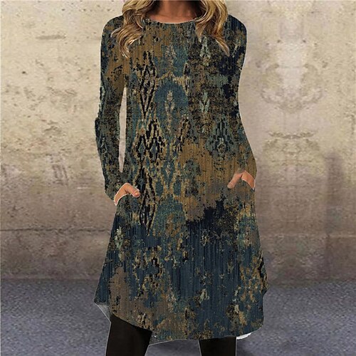 Women's Casual Dress T Shirt Dress Tee Dress Knee Length Dress Green Long Sleeve Color Gradient Pocket Print Fall Winter Crew Neck Vacation Casual Halloween 2022 S M L XL XXL 3XL
Women's Casual Dress T Shirt Dress Tee Dress Knee Length Dress Green Long Sleeve Color Gradient Pocket Print Fall Winter Crew Neck Vacation Casual Halloween 2022 S M L XL XXL 3XL