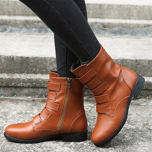 Mulheres Unisexo Botas Coturnos Ao ar livre Diário Botas Botas Tornozelo Inverno Salto Robusto Ponta Redonda Casual Estilo industrial Pele PU zíper Cor Sólida Roxo Marron
Mulheres Unisexo Botas Coturnos Ao ar livre Diário Botas Botas Tornozelo Inverno Salto Robusto Ponta Redonda Casual Estilo industrial Pele PU zíper Cor Sólida Roxo Marron