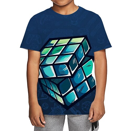 Kids Boys T shirt Tee Short Sleeve 3D Print Graphic Crewneck Blue Children Tops Fall Winter Cool Outdoor Daily Regular Fit 4-12 Years
Kids Boys T shirt Tee Short Sleeve 3D Print Graphic Crewneck Blue Children Tops Fall Winter Cool Outdoor Daily Regular Fit 4-12 Years