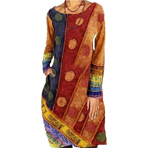Women's Casual Dress Shift Dress Knee Length Dress Green Blue Purple Orange Red Long Sleeve Print Pocket Print Fall Winter Crew Neck Fashion Casual Modern 2022 S M L XL XXL 3XL
Women's Casual Dress Shift Dress Knee Length Dress Green Blue Purple Orange Red Long Sleeve Print Pocket Print Fall Winter Crew Neck Fashion Casual Modern 2022 S M L XL XXL 3XL
