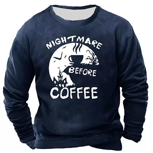 Men's Unisex Sweatshirt Pullover Navy Blue Black Crew Neck Graphic Prints Print Daily Sports Holiday 3D Print Streetwear Designer Casual Spring & Fall Clothing Apparel Coffee Hoodies Sweatshirts
Men's Unisex Sweatshirt Pullover Navy Blue Black Crew Neck Graphic Prints Print Daily Sports Holiday 3D Print Streetwear Designer Casual Spring & Fall Clothing Apparel Coffee Hoodies Sweatshirts