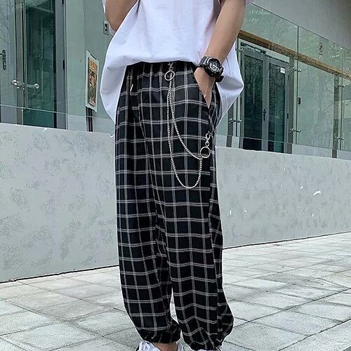Men's Joggers Trousers Beach Pants Drawstring Elastic Waist 3D Print Lattice Graphic Prints Tartan Comfort Breathable Sports Outdoor Casual Daily Streetwear Designer Black Blue Micro-elastic
Men's Joggers Trousers Beach Pants Drawstring Elastic Waist 3D Print Lattice Graphic Prints Tartan Comfort Breathable Sports Outdoor Casual Daily Streetwear Designer Black Blue Micro-elastic
