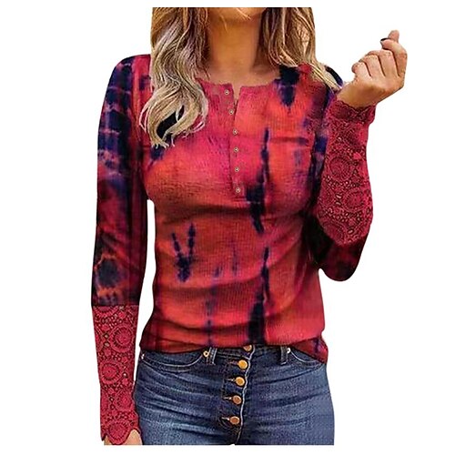 Women's Blouse Lace Leopard Print Lace Daily V Neck Regular Spring & Fall Light Coffee Light Grey Royal Blue Red Grey
Women's Blouse Lace Leopard Print Lace Daily V Neck Regular Spring & Fall Light Coffee Light Grey Royal Blue Red Grey