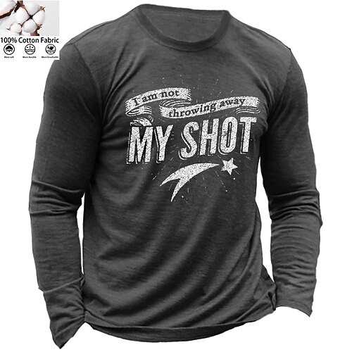 Men's Unisex T shirt Tee Letter Crew Neck Green Navy Blue Gray White Black Print Outdoor Street Long Sleeve Print Clothing Apparel Cotton Sports Designer Simple Casual
Men's Unisex T shirt Tee Letter Crew Neck Green Navy Blue Gray White Black Print Outdoor Street Long Sleeve Print Clothing Apparel Cotton Sports Designer Simple Casual