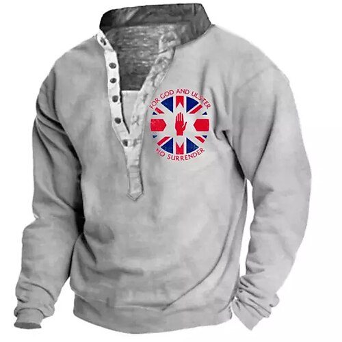 Men's Unisex Sweatshirt Pullover Button Up Hoodie Gray Standing Collar Graphic Prints Print Casual Daily Sports 3D Print Streetwear Designer Casual Spring & Fall Clothing Apparel Hoodies Sweatshirts
Men's Unisex Sweatshirt Pullover Button Up Hoodie Gray Standing Collar Graphic Prints Print Casual Daily Sports 3D Print Streetwear Designer Casual Spring & Fall Clothing Apparel Hoodies Sweatshirts