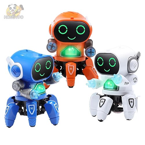 Dance Robot Electric Pet Musical Shining Toys 6 Claws Octopus Robot Educational Interactive Toys ChildrensToy Gift Digital Pet
Dance Robot Electric Pet Musical Shining Toys 6 Claws Octopus Robot Educational Interactive Toys ChildrensToy Gift Digital Pet