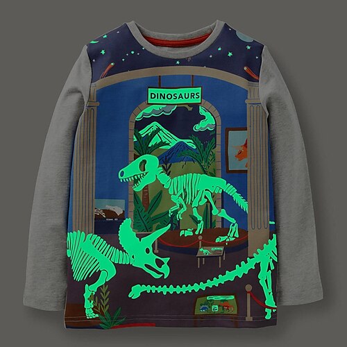 bambini ragazzi t shirt manica lunga dinosauro grigio cotone bambini top autunno inverno moda quotidiana vestibilità regolare 2-8 anni
bambini ragazzi t shirt manica lunga dinosauro grigio cotone bambini top autunno inverno moda quotidiana vestibilità regolare 2-8 anni