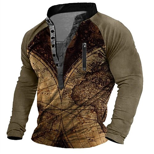 Men's Unisex Sweatshirt Pullover Button Up Hoodie Standing Collar Map Graphic Prints Zipper Print Casual Daily Sports 3D Print Streetwear Designer Casual Clothing Apparel Hoodies Sweatshirts Long
Men's Unisex Sweatshirt Pullover Button Up Hoodie Standing Collar Map Graphic Prints Zipper Print Casual Daily Sports 3D Print Streetwear Designer Casual Clothing Apparel Hoodies Sweatshirts Long
