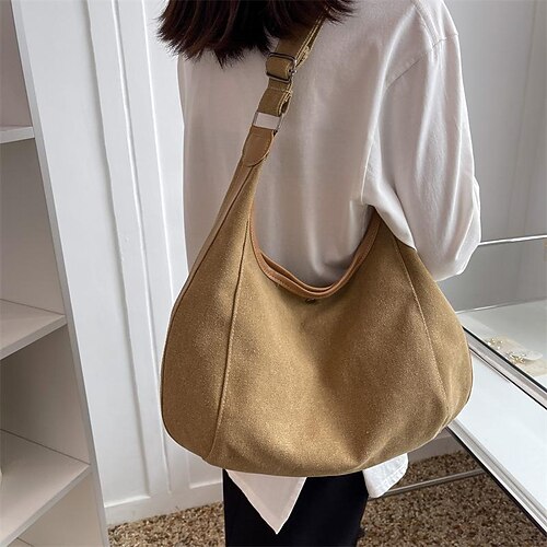 Women's Work Bag Crossbody Bag Shoulder Bag Canvas Daily Office & Career Black khaki Beige
Women's Work Bag Crossbody Bag Shoulder Bag Canvas Daily Office & Career Black khaki Beige