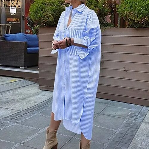 Damen Casual kleid blusenkleid Etuikleid Midikleid Blau Rosa Grau Langarm Gestreift Taste Winter Herbst Hemdkragen Reifen Wochenende Lockere Passform 2022 S M L XL XXL 3XL 4XL 5XL
Damen Casual kleid blusenkleid Etuikleid Midikleid Blau Rosa Grau Langarm Gestreift Taste Winter Herbst Hemdkragen Reifen Wochenende Lockere Passform 2022 S M L XL XXL 3XL 4XL 5XL