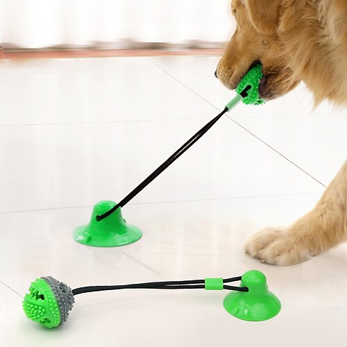 Interactive Chew Suction Cup Pull Cord Leaky Ball Toy Dog Chew Toy pet squeak toys for pet Training
Interactive Chew Suction Cup Pull Cord Leaky Ball Toy Dog Chew Toy pet squeak toys for pet Training