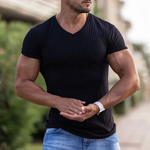 Men's T shirt Tee Graphic Solid Colored V Neck Black Street Daily Short Sleeve Clothing Apparel Fashion Designer Casual Comfortable / Summer / Summer / Sports
Men's T shirt Tee Graphic Solid Colored V Neck Black Street Daily Short Sleeve Clothing Apparel Fashion Designer Casual Comfortable / Summer / Summer / Sports