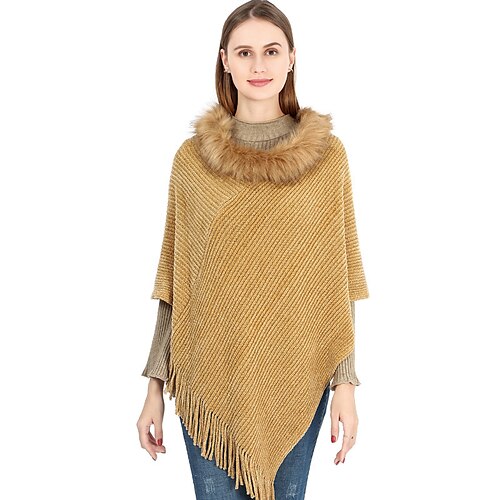 Women's Shawl Shawl Wrap Poncho Ruana Cape Daily Holiday Chiffon Casual Bohemia Warm 1 PC
Women's Shawl Shawl Wrap Poncho Ruana Cape Daily Holiday Chiffon Casual Bohemia Warm 1 PC
