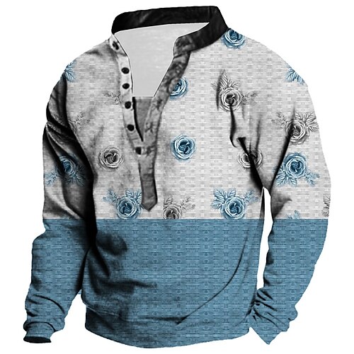 Men's Unisex Sweatshirt Pullover Button Up Hoodie Rose Graphic Prints Print Casual Daily Sports 3D Print Streetwear Designer Casual Hoodies Sweatshirts Long Sleeve Blue
Men's Unisex Sweatshirt Pullover Button Up Hoodie Rose Graphic Prints Print Casual Daily Sports 3D Print Streetwear Designer Casual Hoodies Sweatshirts Long Sleeve Blue