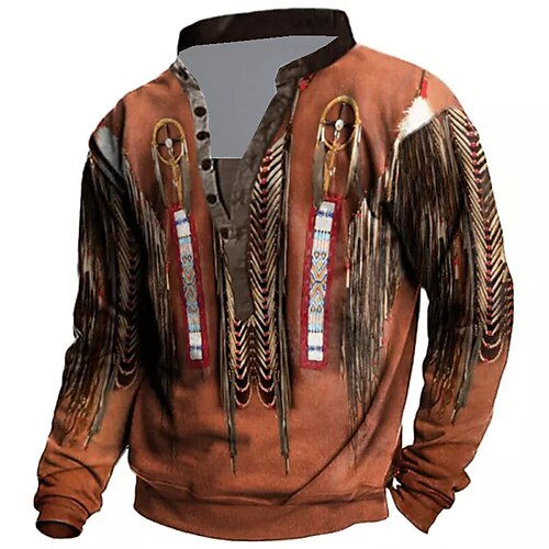 Herre Unisex Sweatshirt bluse Hættetrøje med knapper Lys kaki. Rød Brun Kaffe Stående krave Grafiske tryk Trykt mønster Afslappet Daglig Sport 3D-udskrivning Boheme Gade Designer Forår & Vinter Tøj
Herre Unisex Sweatshirt bluse Hættetrøje med knapper Lys kaki. Rød Brun Kaffe Stående krave Grafiske tryk Trykt mønster Afslappet Daglig Sport 3D-udskrivning Boheme Gade Designer Forår & Vinter Tøj