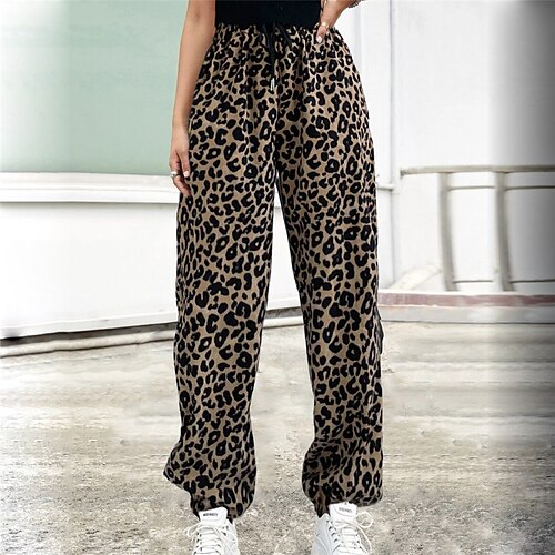 Women's Chinos Pants Trousers Bloomers Trousers Pocket Elastic Drawstring Design Print Leopard Sports Full Length Casual Daily Trousers Chino Loose Fit turmeric White High Waist Micro-elastic
Women's Chinos Pants Trousers Bloomers Trousers Pocket Elastic Drawstring Design Print Leopard Sports Full Length Casual Daily Trousers Chino Loose Fit turmeric White High Waist Micro-elastic