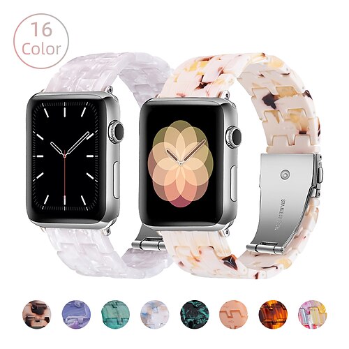 1PC Smart Watch Band Compatible with Apple iWatch 38/40/41mm 42/44/45/49mm Resin Waterproof Adjustable Breathable Sport Band for iWatch Smartwatch Strap Wristband for Series 8 7 6 5 4 3 2 1 SE
1PC Smart Watch Band Compatible with Apple iWatch 38/40/41mm 42/44/45/49mm Resin Waterproof Adjustable Breathable Sport Band for iWatch Smartwatch Strap Wristband for Series 8 7 6 5 4 3 2 1 SE