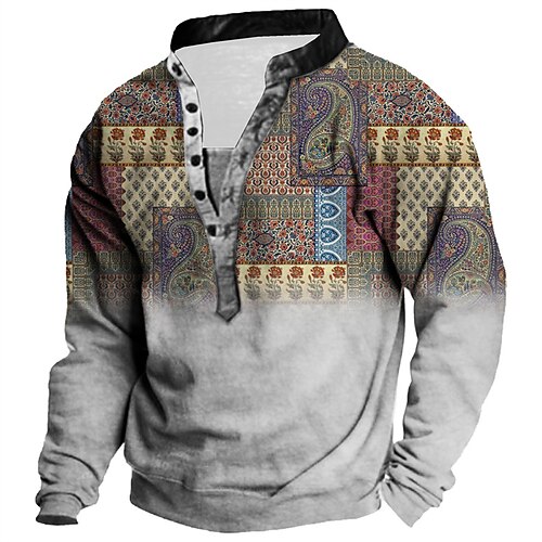 Men's Unisex Sweatshirt Pullover Button Up Hoodie Tribal Graphic Prints Print Casual Daily Sports 3D Print Streetwear Designer Casual Clothing Apparel Hoodies Sweatshirts Long Sleeve Gray
Men's Unisex Sweatshirt Pullover Button Up Hoodie Tribal Graphic Prints Print Casual Daily Sports 3D Print Streetwear Designer Casual Clothing Apparel Hoodies Sweatshirts Long Sleeve Gray