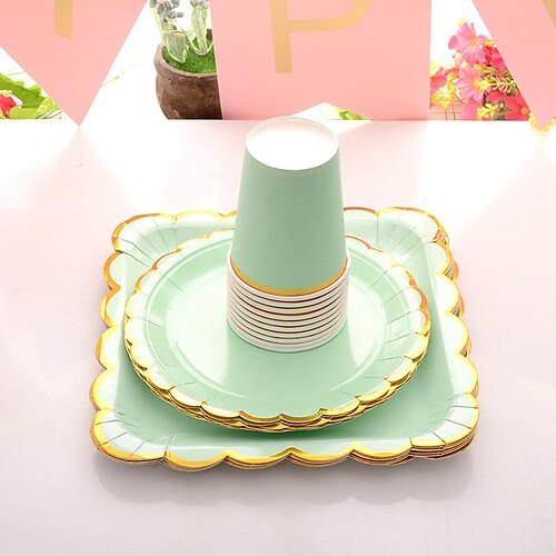 manufacturers cross-border multicolor bronzing birthday party solid color disposable tableware party lace plate disposable paper plate
manufacturers cross-border multicolor bronzing birthday party solid color disposable tableware party lace plate disposable paper plate