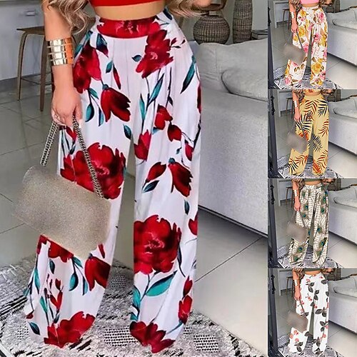 Women's Pants Trousers Yellow Rosy Pink khaki High Waist Fashion Street Casual Daily Print Micro-elastic Full Length Comfort Feather S M L XL XXL / Loose Fit
Women's Pants Trousers Yellow Rosy Pink khaki High Waist Fashion Street Casual Daily Print Micro-elastic Full Length Comfort Feather S M L XL XXL / Loose Fit
