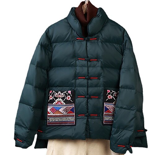 Women's Winter Jacket Winter Coat Parka Warm Breathable Outdoor Daily Wear Vacation Going out Embroidered Pocket Single Breasted Turndown Active Fashion Comfortable Street Style Embroidery Regular Fit
Women's Winter Jacket Winter Coat Parka Warm Breathable Outdoor Daily Wear Vacation Going out Embroidered Pocket Single Breasted Turndown Active Fashion Comfortable Street Style Embroidery Regular Fit