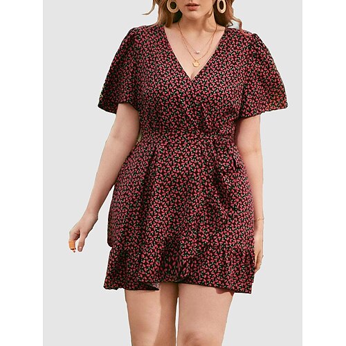 Women's A Line Dress Swing Dress Short Mini Dress Black Short Sleeve Print Print Fall Autumn V Neck Stylish Casual Modern 2022 XL 2XL 3XL 4XL 5XL
Women's A Line Dress Swing Dress Short Mini Dress Black Short Sleeve Print Print Fall Autumn V Neck Stylish Casual Modern 2022 XL 2XL 3XL 4XL 5XL