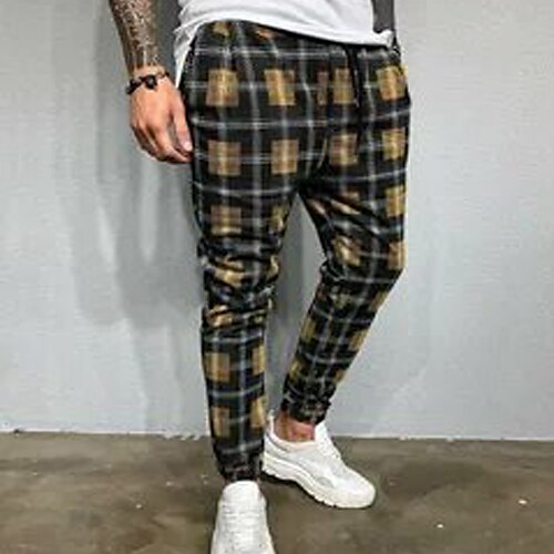 Men's Joggers Trousers Casual Pants Plaid Drawstring Trousers Jogger Pants Drawstring Elastic Waist 3D Print Grid / Plaid Comfort Breathable Sports Outdoor Casual Daily Streetwear Designer Brown
Men's Joggers Trousers Casual Pants Plaid Drawstring Trousers Jogger Pants Drawstring Elastic Waist 3D Print Grid / Plaid Comfort Breathable Sports Outdoor Casual Daily Streetwear Designer Brown