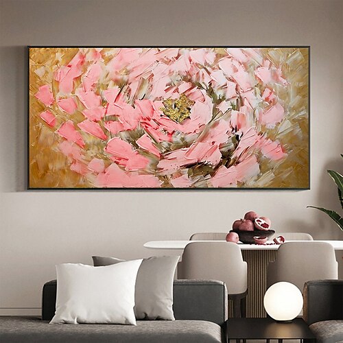 Handmade Oil Painting Canvas Wall Art Decoration Abstract Floral Painting Pink Flowers for Home Decor Rolled Frameless Unstretched Painting
Handmade Oil Painting Canvas Wall Art Decoration Abstract Floral Painting Pink Flowers for Home Decor Rolled Frameless Unstretched Painting