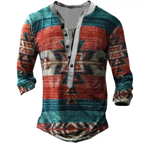 Men's T shirt Tee Henley Shirt Tee Graphic Color Block Henley Red 3D Print Plus Size Outdoor Daily Long Sleeve Button-Down Print Clothing Apparel Basic Designer Classic Comfortable / Sports
Men's T shirt Tee Henley Shirt Tee Graphic Color Block Henley Red 3D Print Plus Size Outdoor Daily Long Sleeve Button-Down Print Clothing Apparel Basic Designer Classic Comfortable / Sports