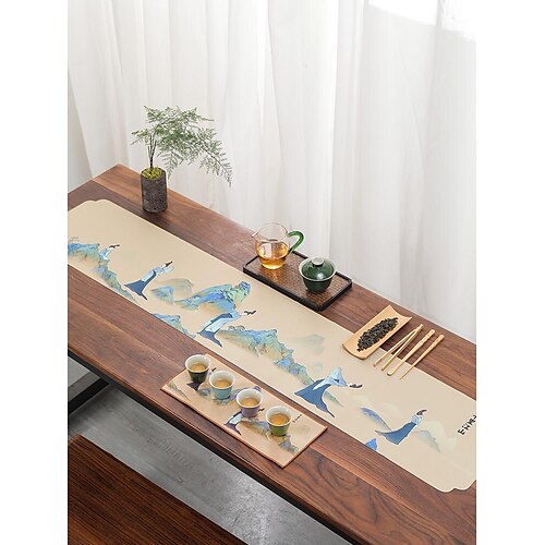 

Kung Fu Tea Towel High-Grade Tea Cloth Absorbent Thickened Tea Set Tea Tablecloth Rag Mat Tea Table Accessories Tea Table