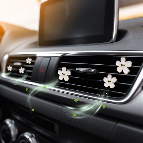 Daisy Car Decoration Flower Air Vent Clip Air Conditioning Outlet Clip Car Air Freshener Clip Car Interior Decor Charm Colorful Car Interior Accessories for Girls Women
Daisy Car Decoration Flower Air Vent Clip Air Conditioning Outlet Clip Car Air Freshener Clip Car Interior Decor Charm Colorful Car Interior Accessories for Girls Women