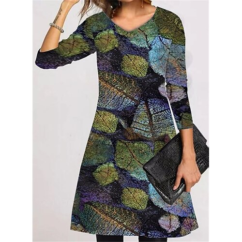 Women's Casual Dress T Shirt Dress Tee Dress Short Mini Dress Green Long Sleeve Print Pocket Print Fall Winter V Neck Vacation Casual 2022 S M L XL XXL 3XL
Women's Casual Dress T Shirt Dress Tee Dress Short Mini Dress Green Long Sleeve Print Pocket Print Fall Winter V Neck Vacation Casual 2022 S M L XL XXL 3XL
