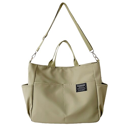 Unisex Canvas Bag Crossbody Bag Nylon Zipper Solid Color Shopping Going out White Black Blue Light Green
Unisex Canvas Bag Crossbody Bag Nylon Zipper Solid Color Shopping Going out White Black Blue Light Green